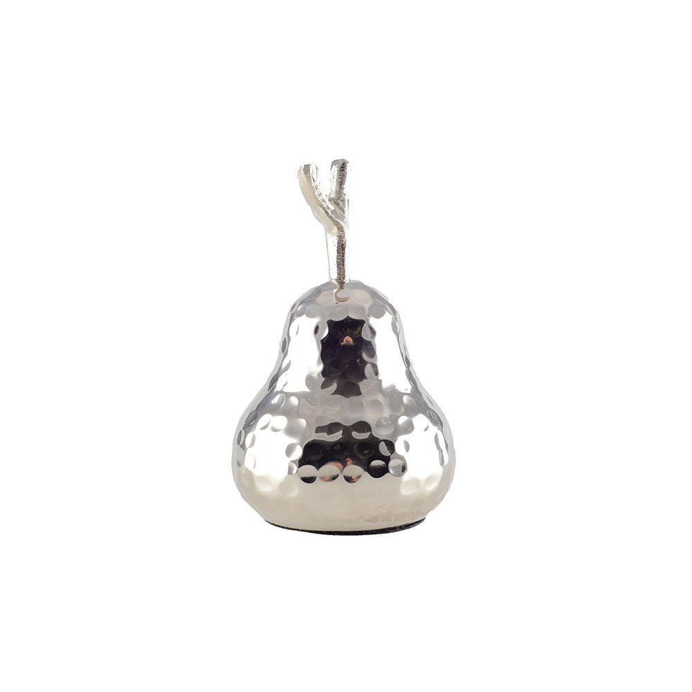 Silver Decorative Pear 8.5x8.5x15.5 cm