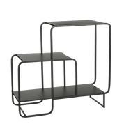 Jules Wall cabinet - L70 x W30 x H76 cm - Metal - Black