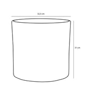 Era Flowerpot - H31 x Ø33 cm - Rough - Light gray