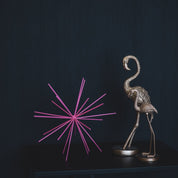 Ornament - Vuurwerk - Metaal - Neon Roze - 25x25x25cm