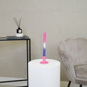 Kandelaar - Basic - Metaal - Roze - 8x8x6,5cm
