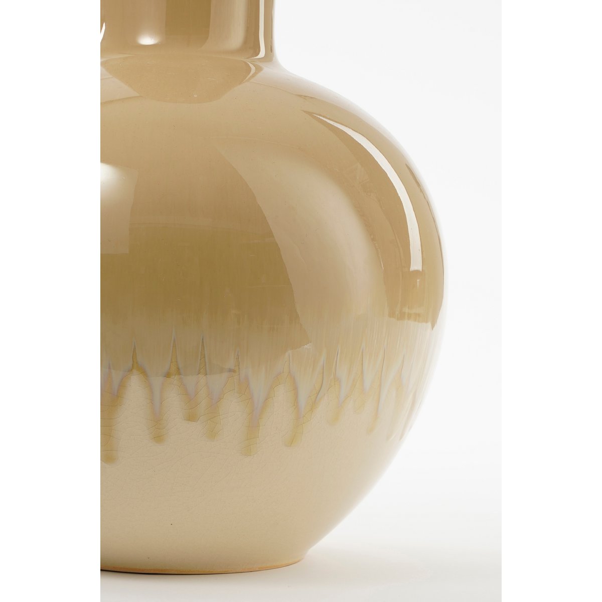 Holm Vase - H42 x Ø28 cm - Ceramic - Cream