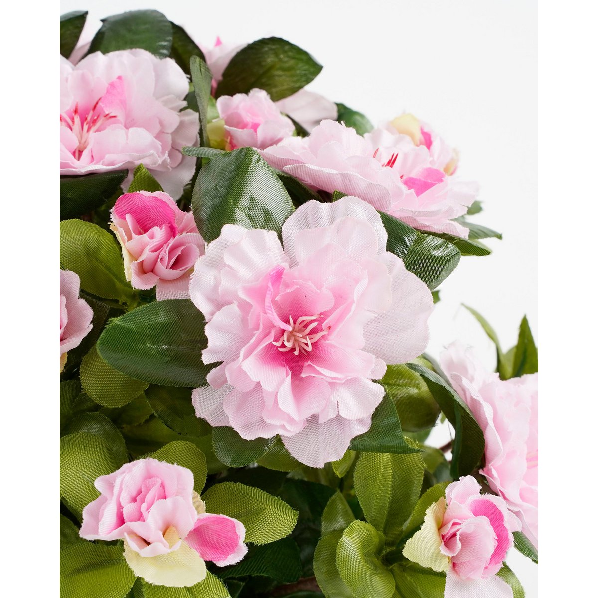 Artificial Azalea Plant in Flower Pot Stan - H31 x Ø26 cm - Pink