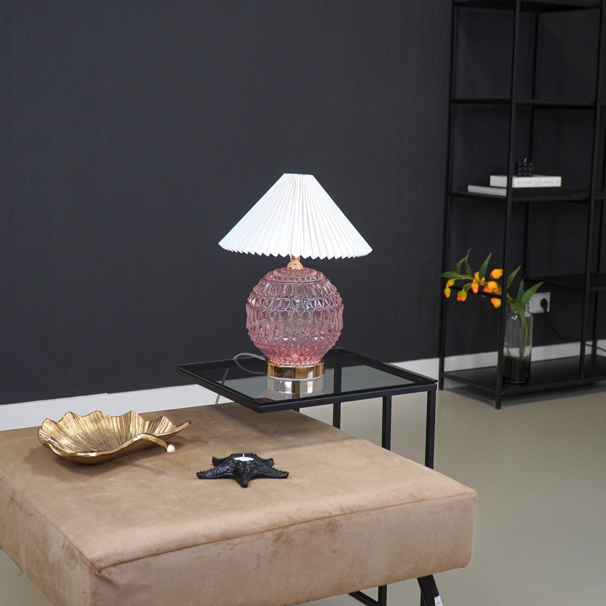Table lamp - Cristal bowl - Glass