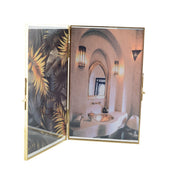 Dubbel transparant frame H.16 cm