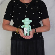 Ornament - Hang Loose Monkey - Mintgreen - 11x7x19cm