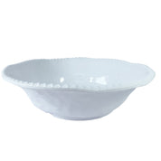 White Melamine Salad Bowl with Rope Edge 