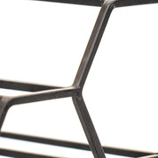 Wine rack - Metal - Black - 6 bottles -