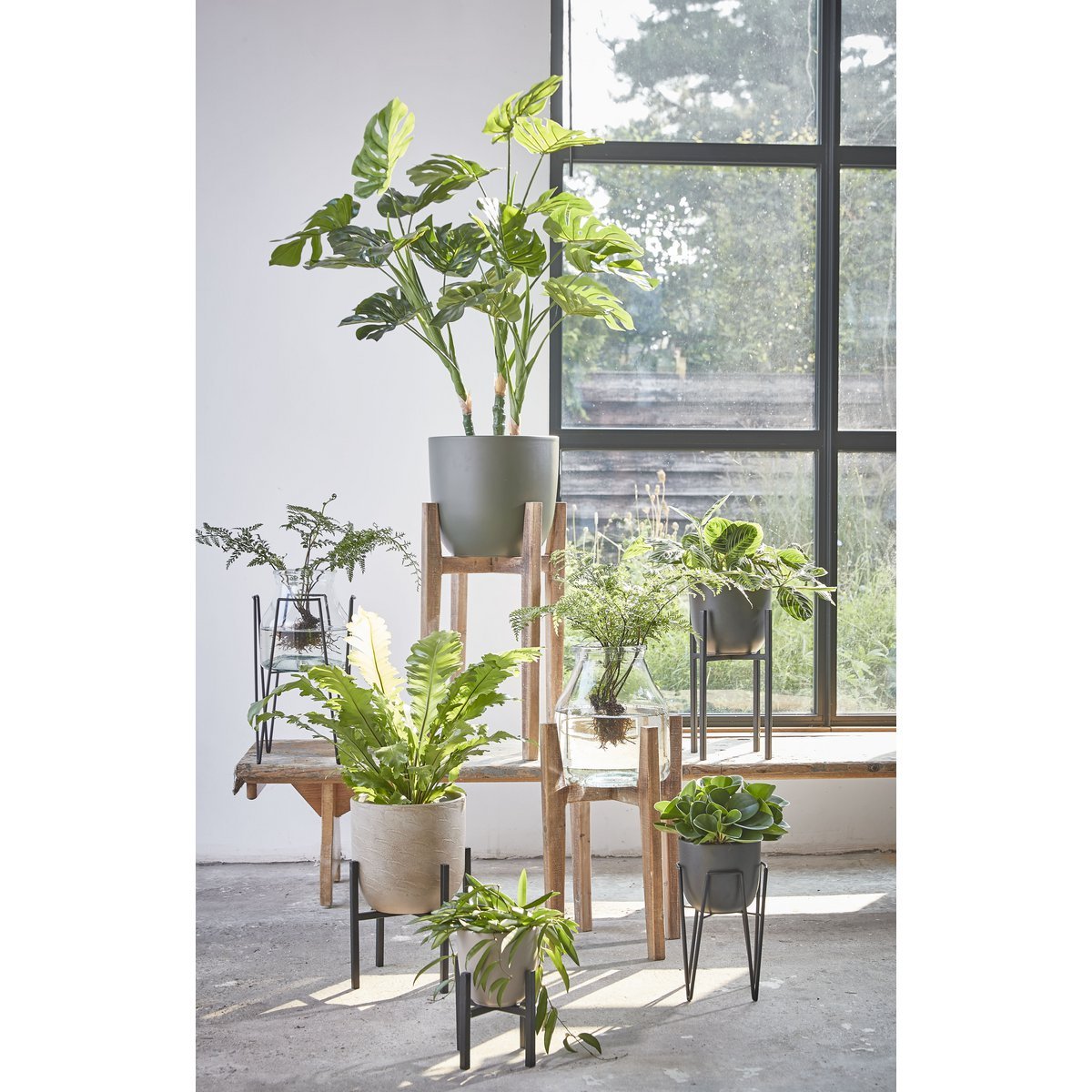 Monstera Artificial Plant - H100 x Ø75 cm - Green