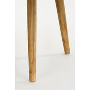 Bold Side Table - H28 x Ø26 cm - Recycled Wood - Brown