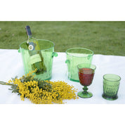 Acrylgroene wijnglazen - set van 6