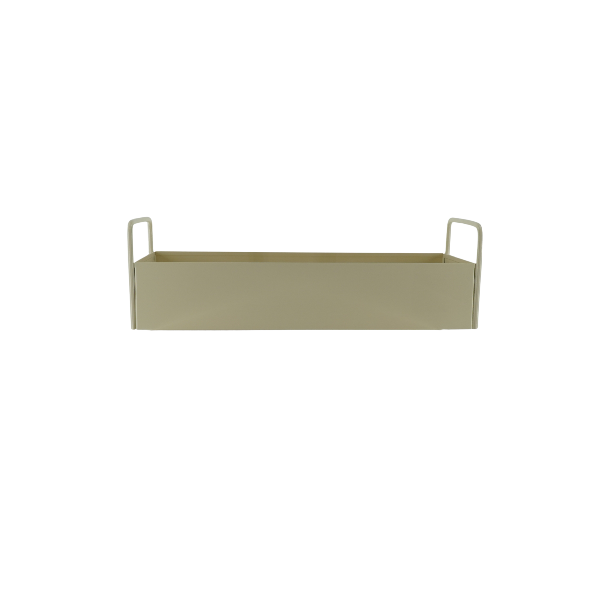 Lade - met handgrepen -metal - zand - 41,5x15,5x13cm