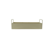 Lade - met handgrepen -metal - zand - 41,5x15,5x13cm