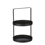 Etagere 2 Layers - H41 x Ø25 cm - Metal - Black