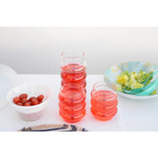 Set of 2 400 ml bubble water glasses