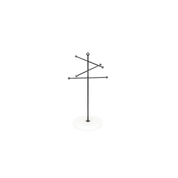Jewelry holder - Marble/Metal - Black - 15x14x25.5cm