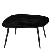 Jailey Side Table - Set of 3 - L62 x W52 x H34 cm - Recycled Wood - Black