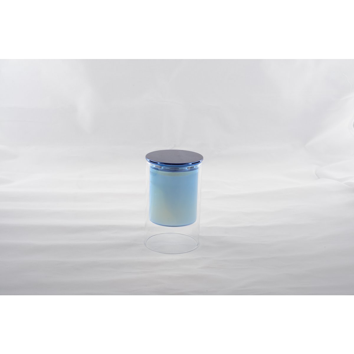 Blue Candle Perfumed with Cedarwood