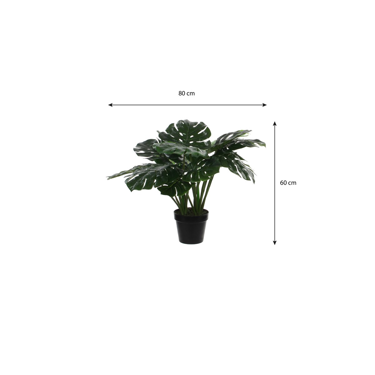 Monstera Artificial Plant - H60 x Ø80 cm - Green