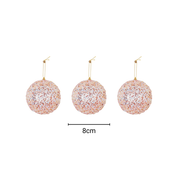 Christmas ornaments - Christmas balls - Foam pink glitter - S3 - 8cm