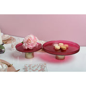 Raspberry Cake Dish Dore 21x21x8cm