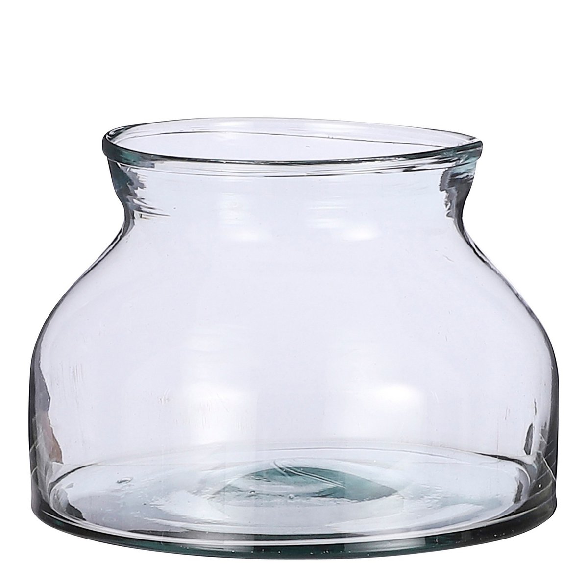 Vienne Bowl - H15 x Ø27 cm - Recycled Glass - Transparent