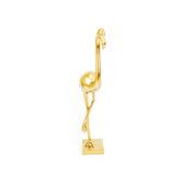 Ornament - Flamingo - Polyresin - Gold - 16.5x10x39cm