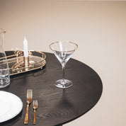 Glassware - Martini glass - Clear/Gold - S2 - 12x12x18.5cm