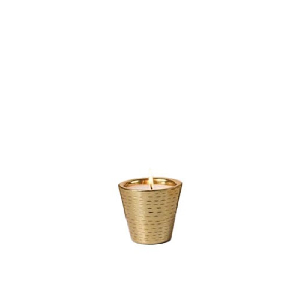 Little Model Gilded Hammered Candle