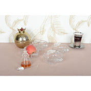 Set of 4 apple-shaped glass cups