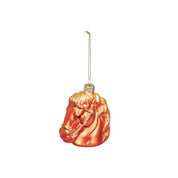 Christmas ornament - Horse - Glass - Brown - 8.5x8.5x9cm