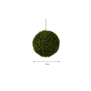 Plante artificielle d'extérieur à suspendre Buxus Sphere - Ø 28 cm - Vert