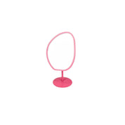 Make Up Mirror Round - Pink - 16.5x12x31.5 cm
