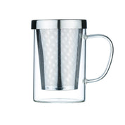 MOK 400ML MET DEKSEL EN ROESTVRIJSTALEN FILTER