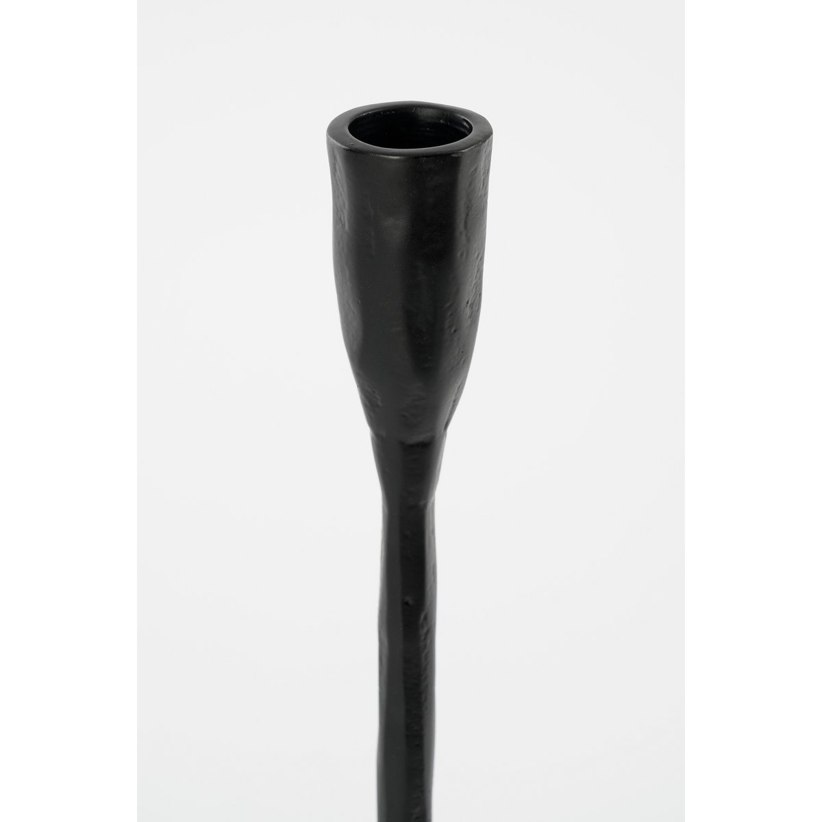 Christy Candlestick - L17 x W18 x H34 cm - Aluminum - Black