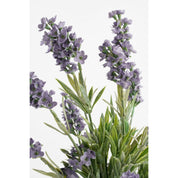 Artificial Lavender Plant in Flower Pot Stan - H33 x Ø20 cm - Blue