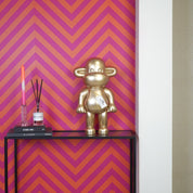 Ornament - monkey - gold - 33x21x50cm