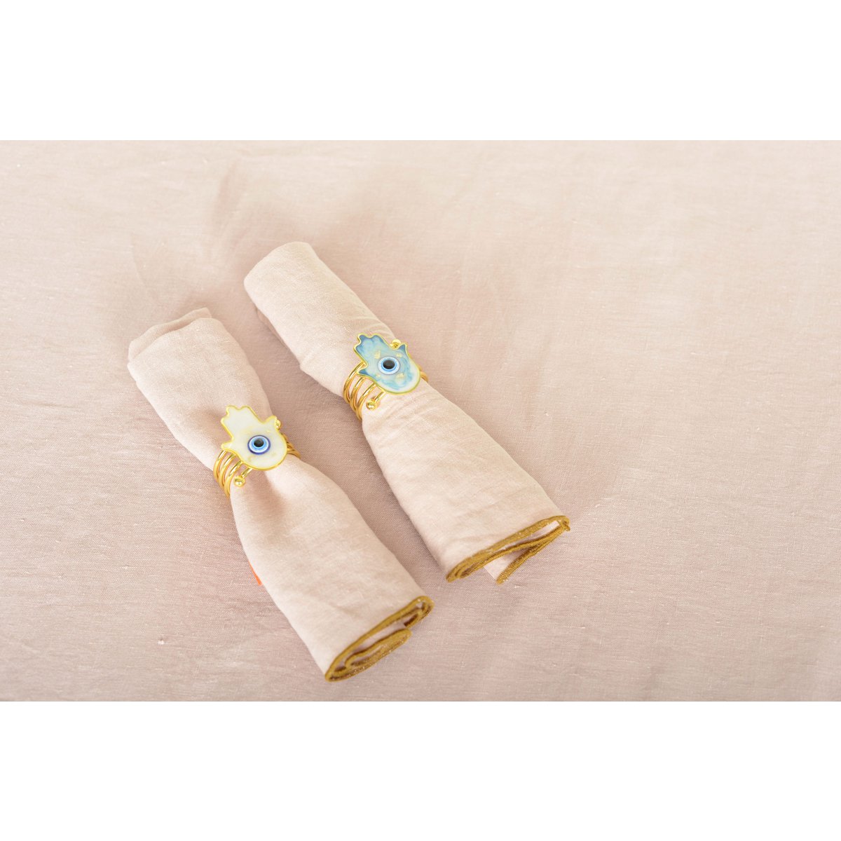 Set van 4 rondes handmobielen fatma