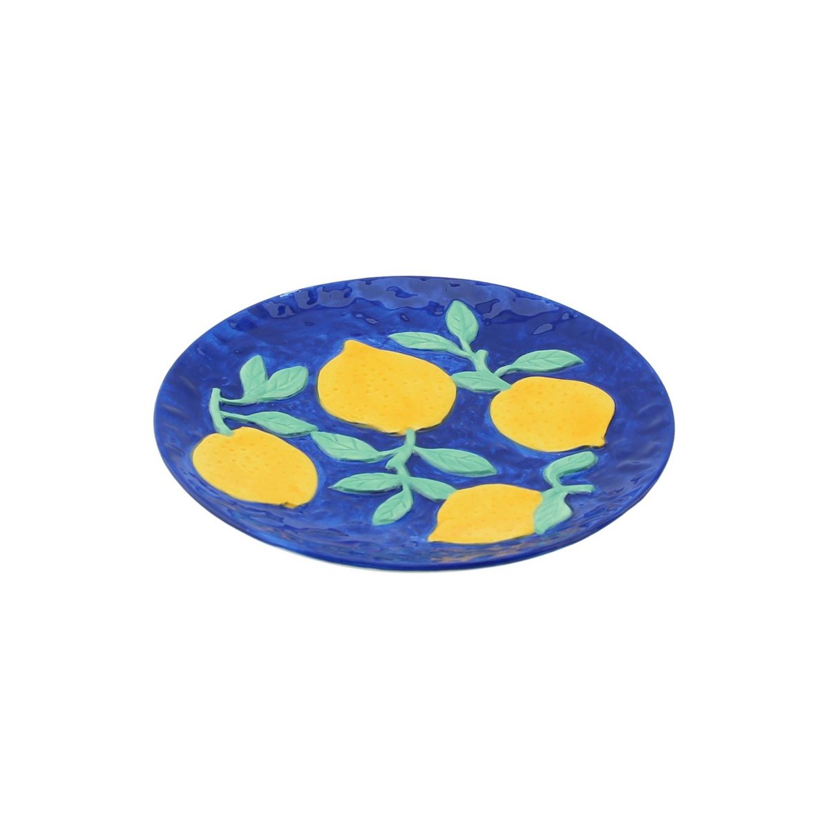 Deco-platen- blauw/geel-17,5x17,5x2cm
