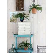 Artificial Boston Fern Plant in Flower Pot Stan - H42 x Ø50 cm - Green