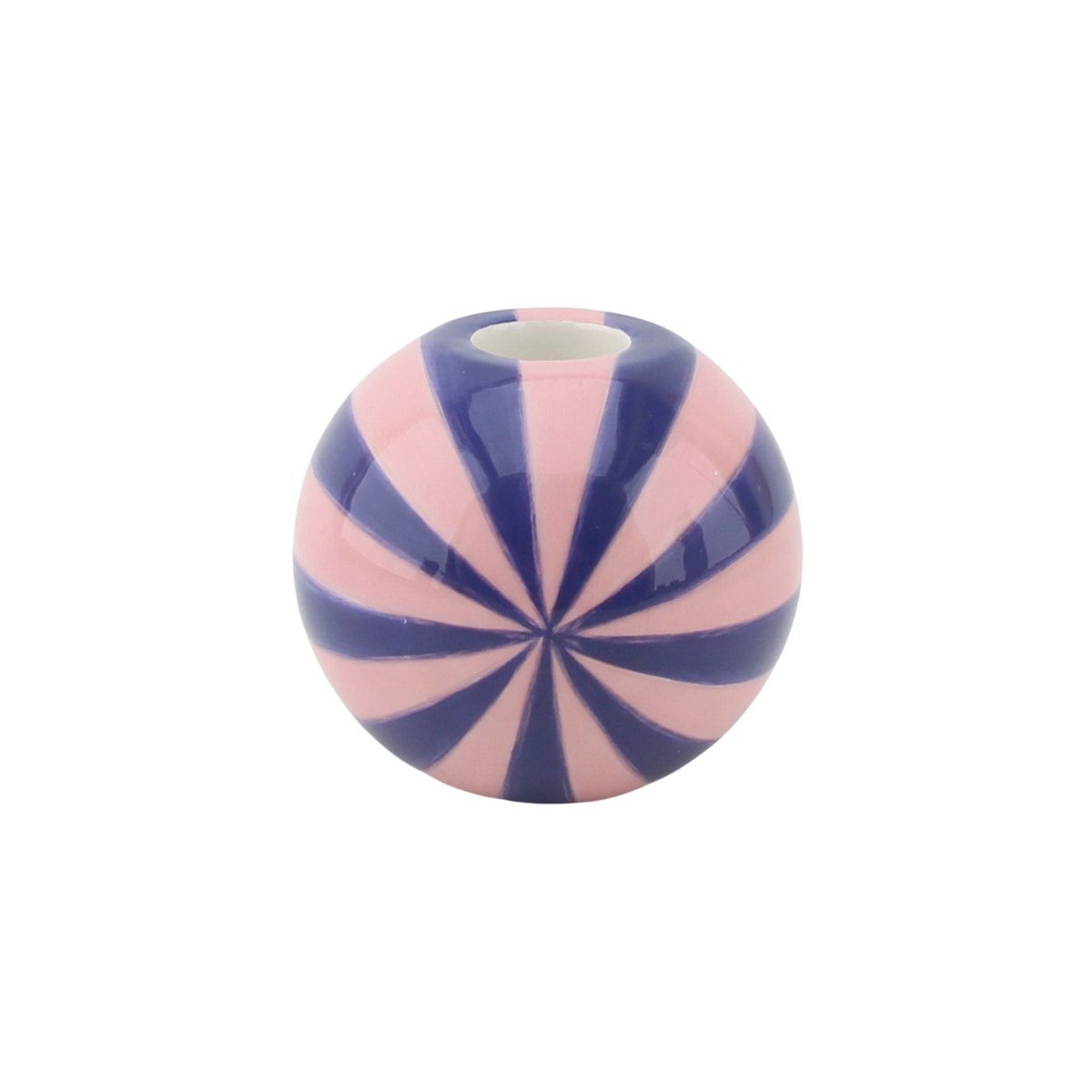 Kandelaar - Tourbillon - Rose/Violet - 10x10x10cm