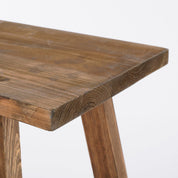 Bold Wooden Bench - L80 x W37 x H44 cm - Recycled Wood - Brown
