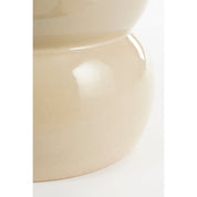 Vendi Side table - H40 x Ø35 cm - Ceramic - Cream