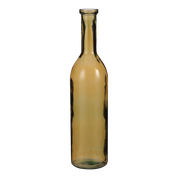 Rioja Bottle Vase - H75 x Ø18 cm - Recycled Glass - Ocher