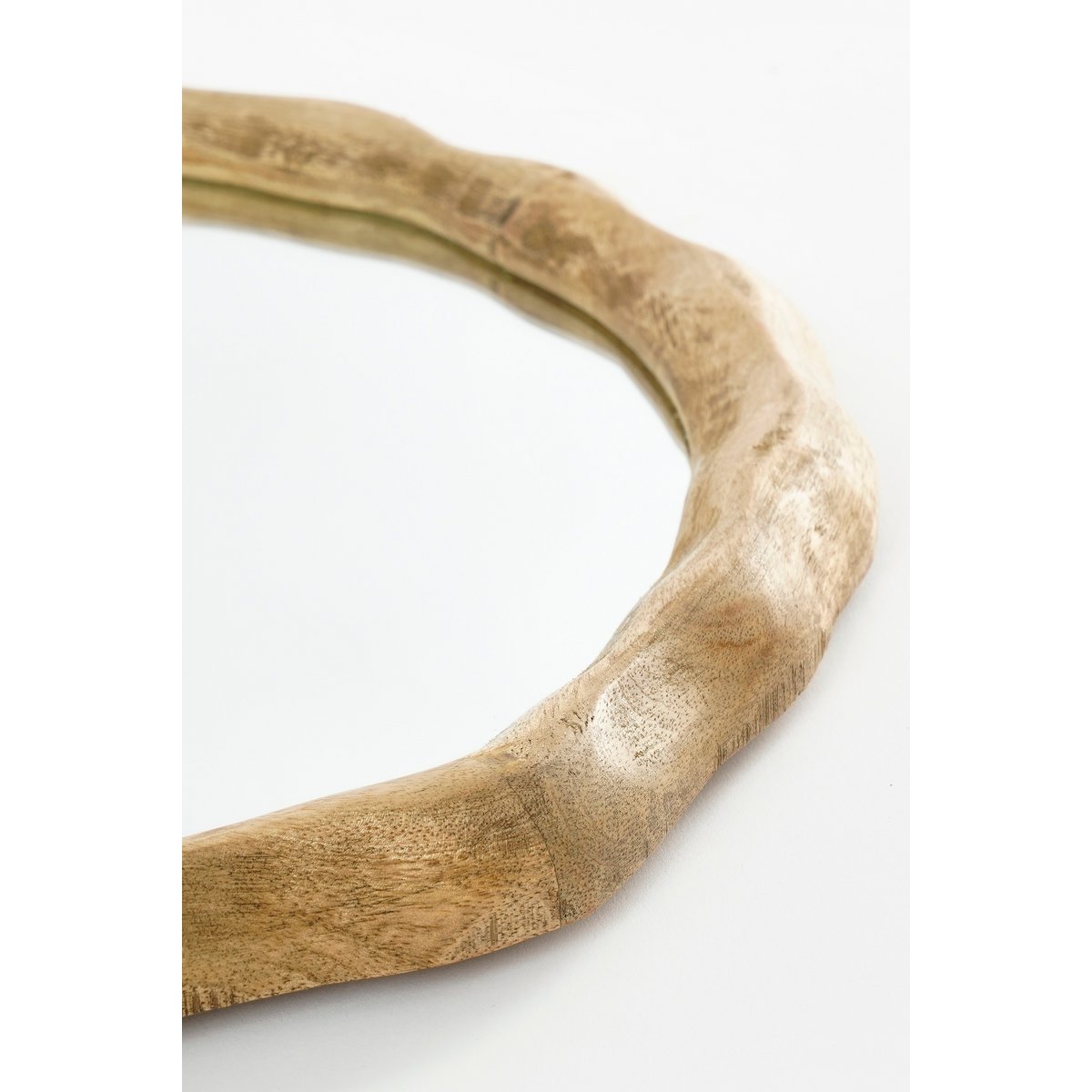 Nick Wall Mirror - L36 x B2 x H38 cm - FSC 100% - Mangohout - Dark Brown