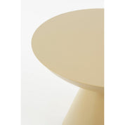 Celise side table - H44 x Ø59 cm - Metal - Beige