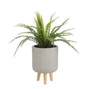 Asplenium Artificial Plant in Flower Pot Stan - H54 x Ø66 cm - Green