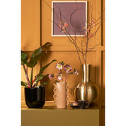 Vase Dara - H42 x Ø28 cm - Métal - Doré