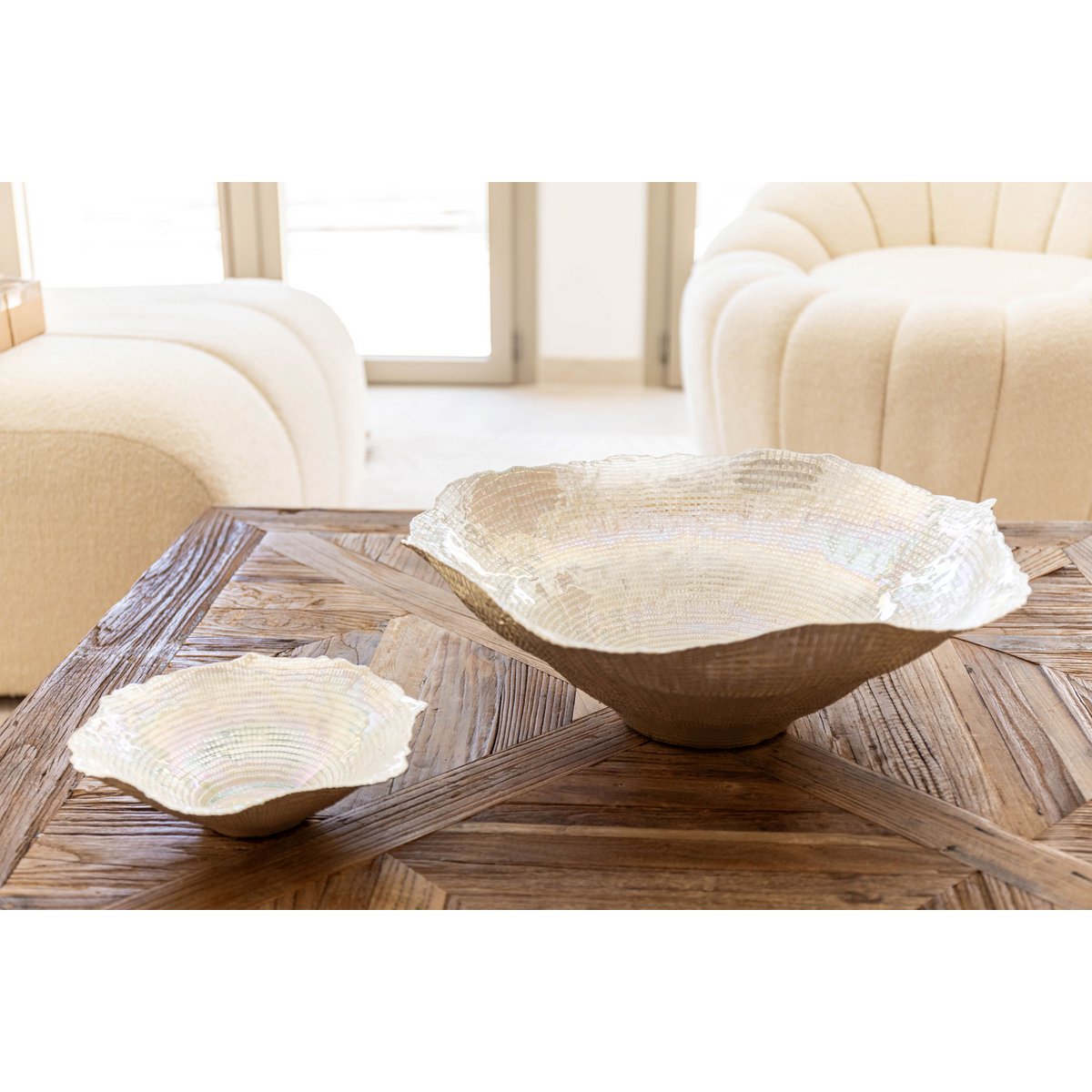 Decorative serving bowl Silver
