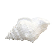 Decorative white polyresin bowl 25x17x13cm